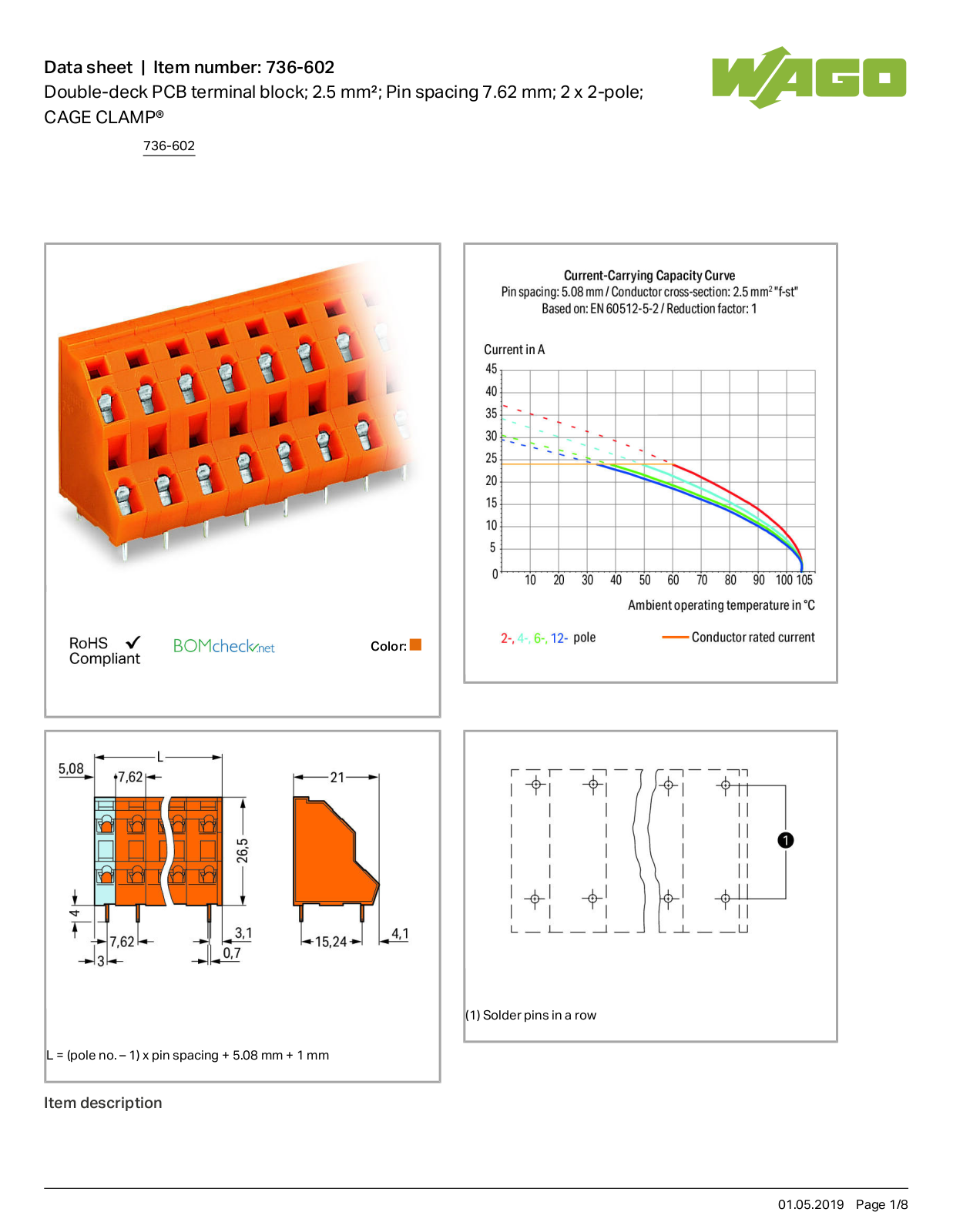 Wago 736-602 Data Sheet