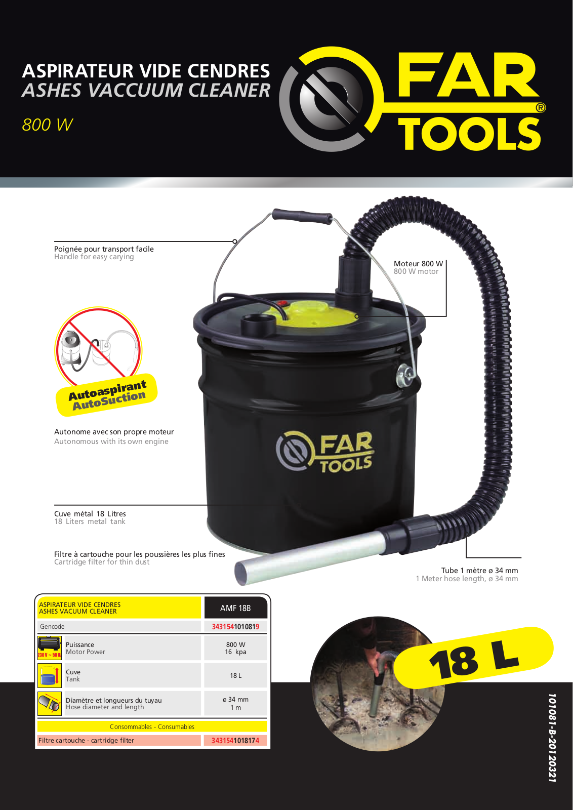 FARTOOLS AMF 18B User Manual