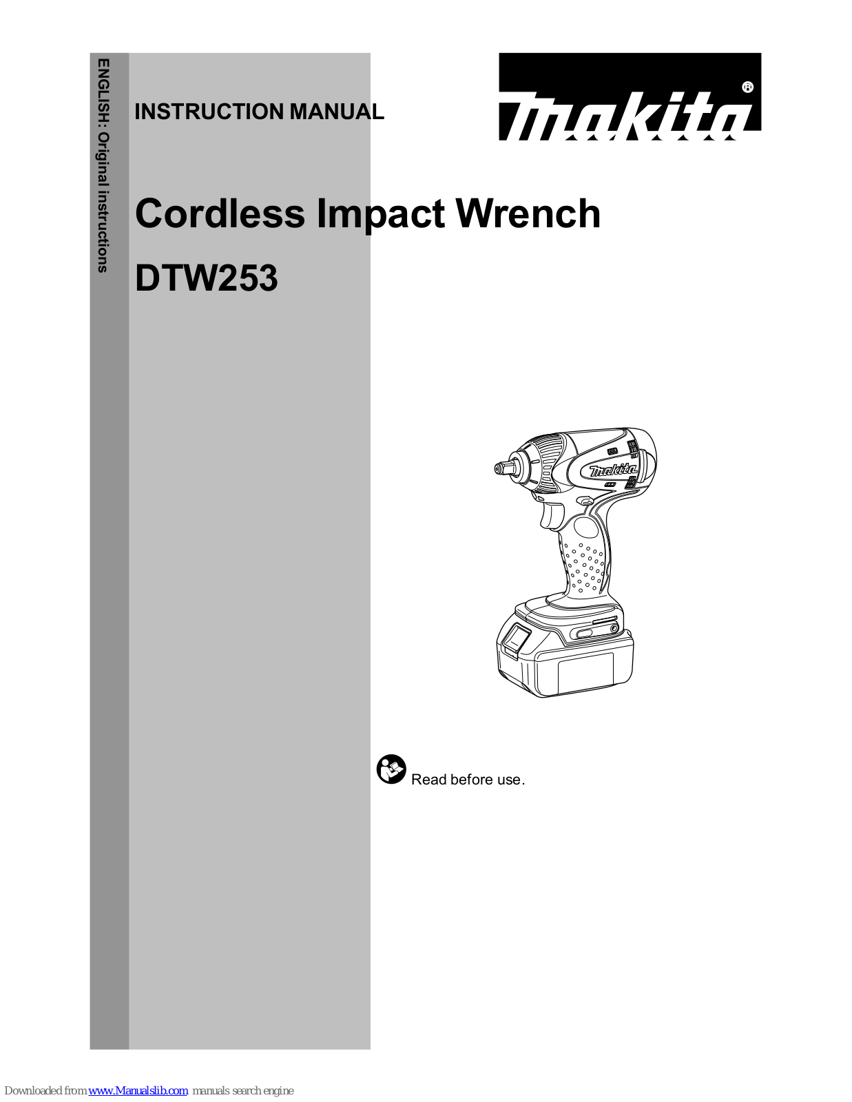 Makita DTW253 Instruction Manual