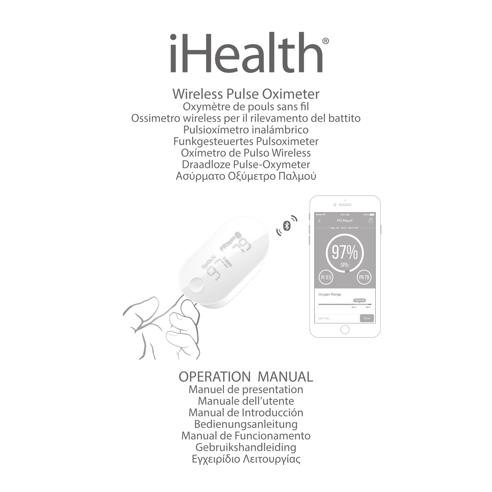 Ihealth PO3M User Manual