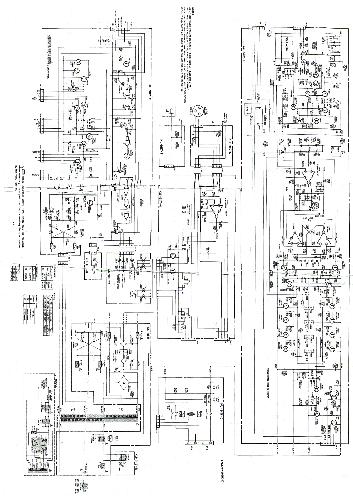 Denon POA-6600 Cirquit Diagram