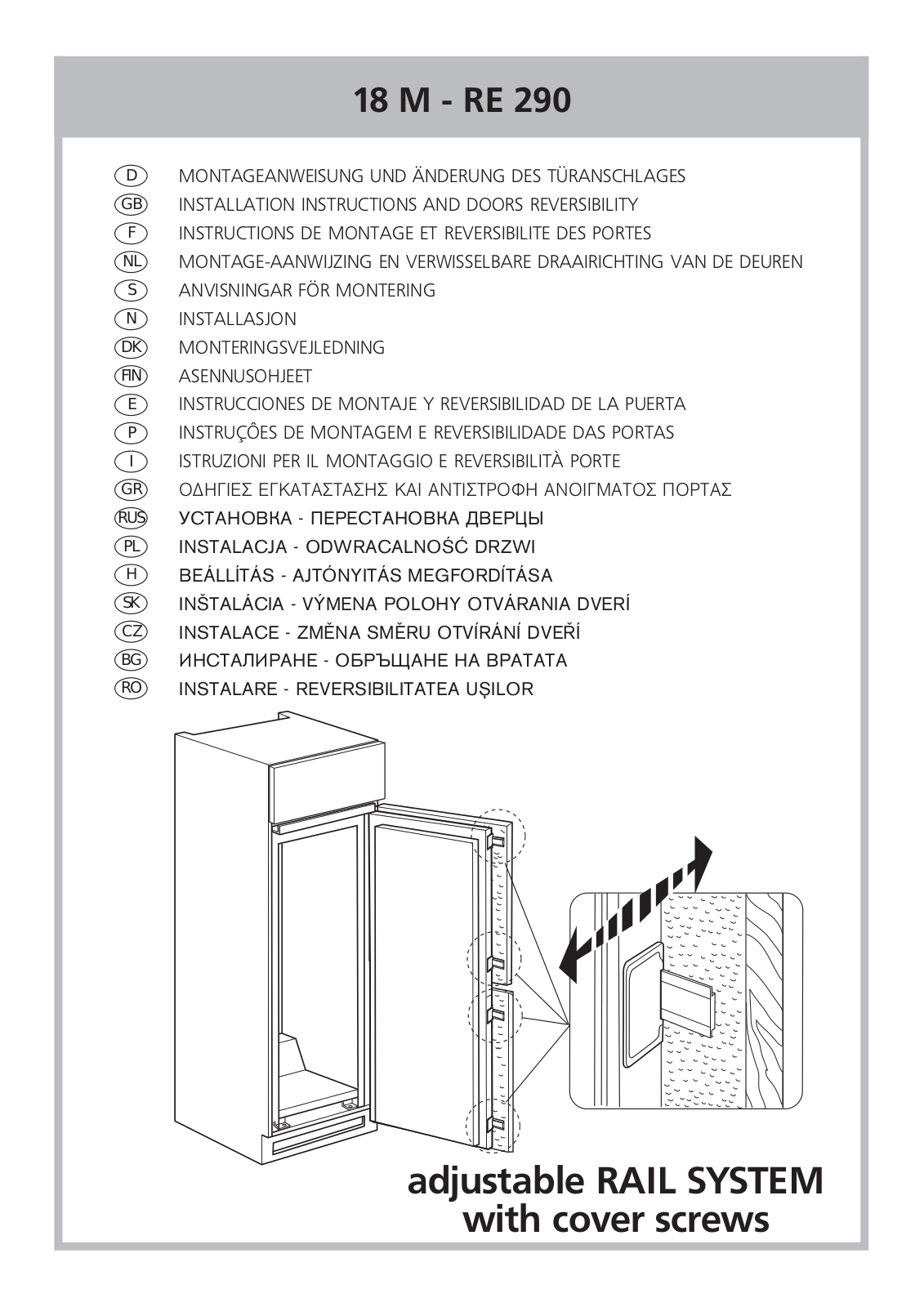 SMEG FR 315 APL Installation Instructions