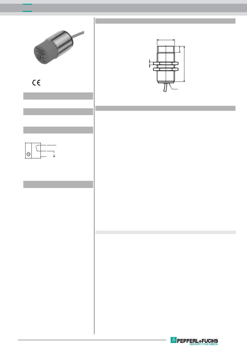 Pepperl Fuchs NEN40-30GM60-E2 Data Sheet