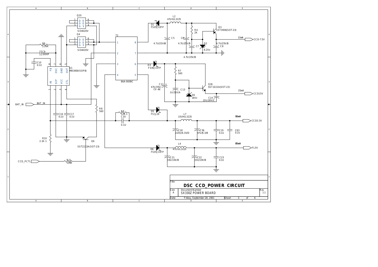 SAMSUNG DIGIMAX 330 Schematics p1.3