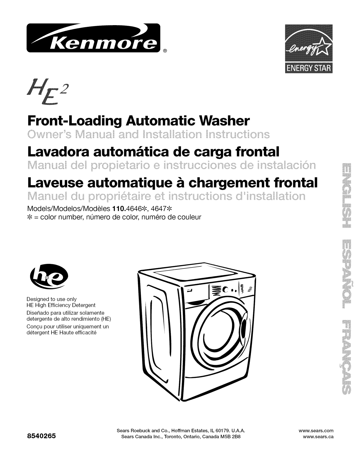 Kenmore 110.4647 User Manual - ManualMachine.com