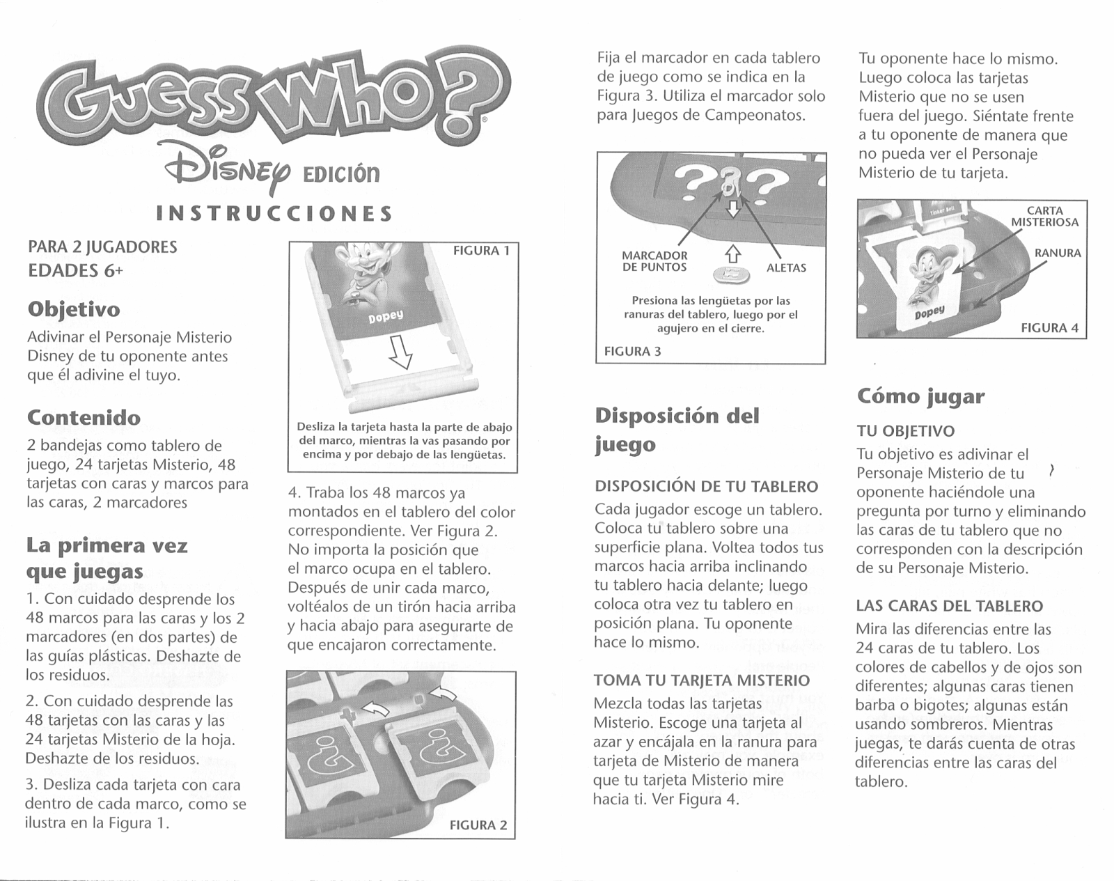 HASBRO Guess Who Disney Edition User Manual