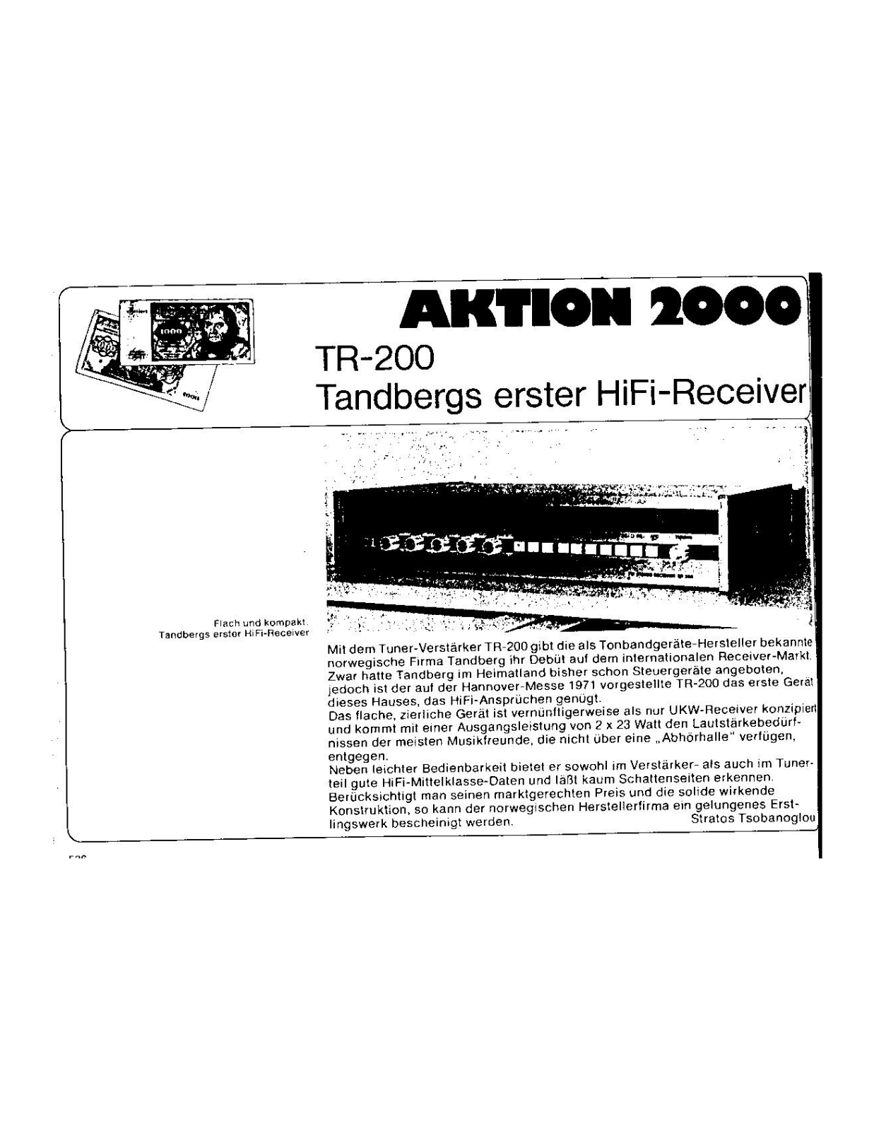 Tandberg TR-200 User Manual