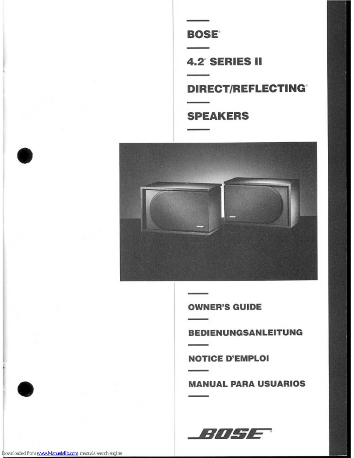 Bose 4.2 Series II Owner's Manual