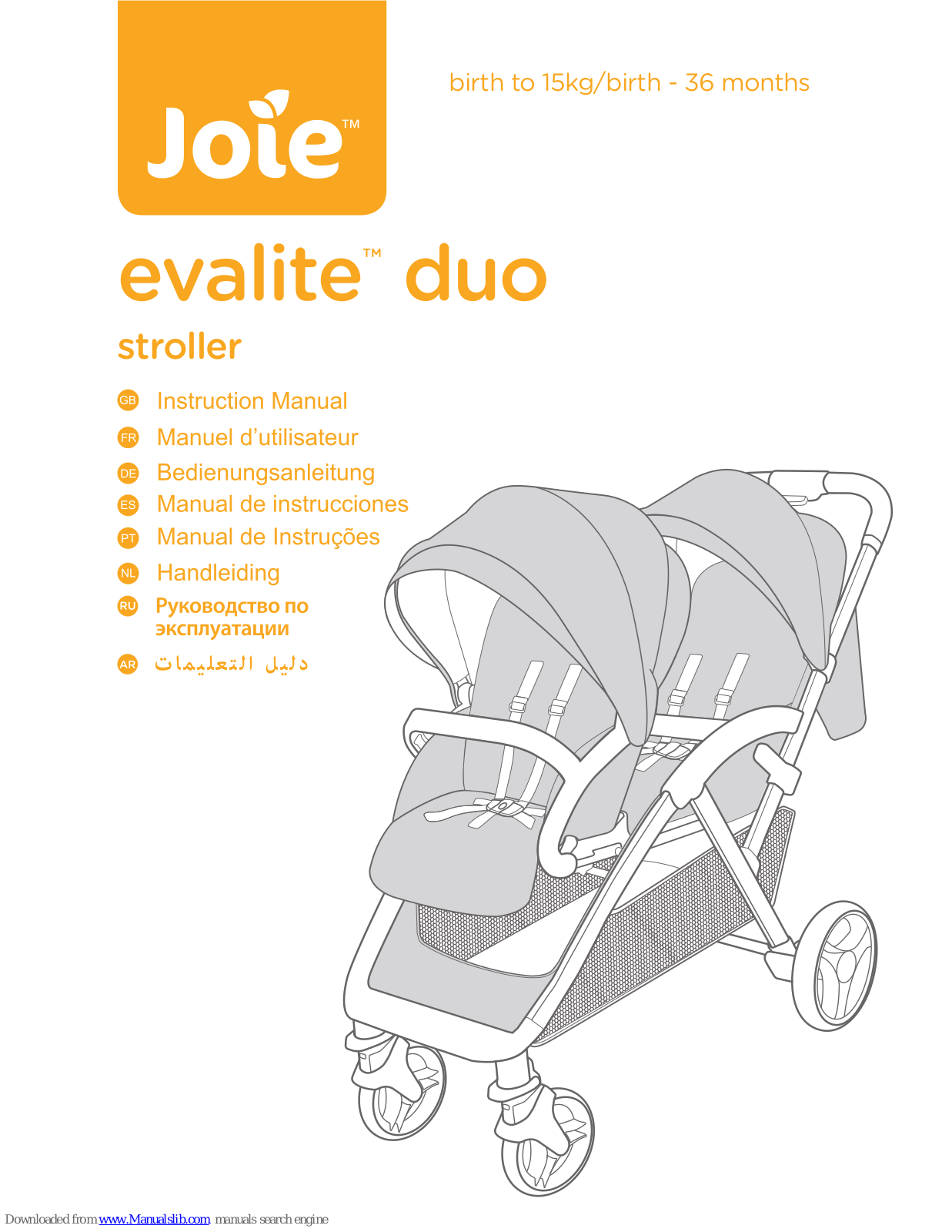 Joie evalite duo Instruction Manual