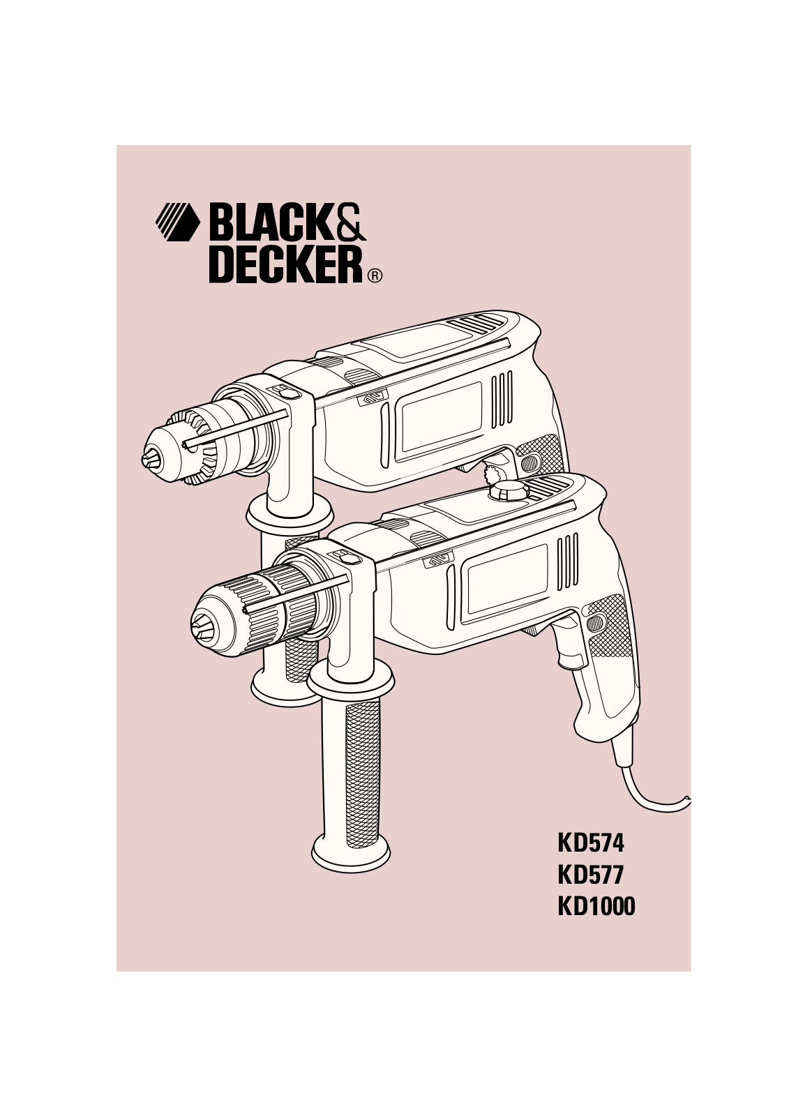 Black & Decker Kd577 Instruction Manual