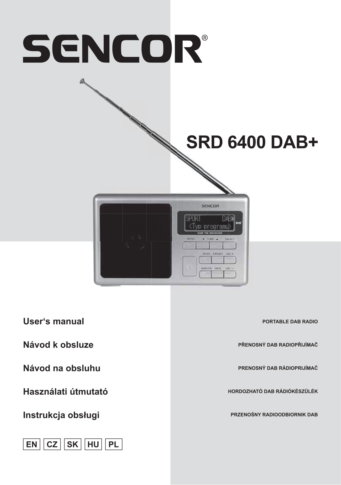 Sencor SRD 6400 User Manual