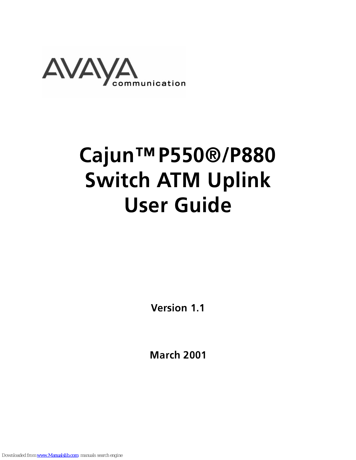 Avaya Cajun P550, Cajun P880 User Manual