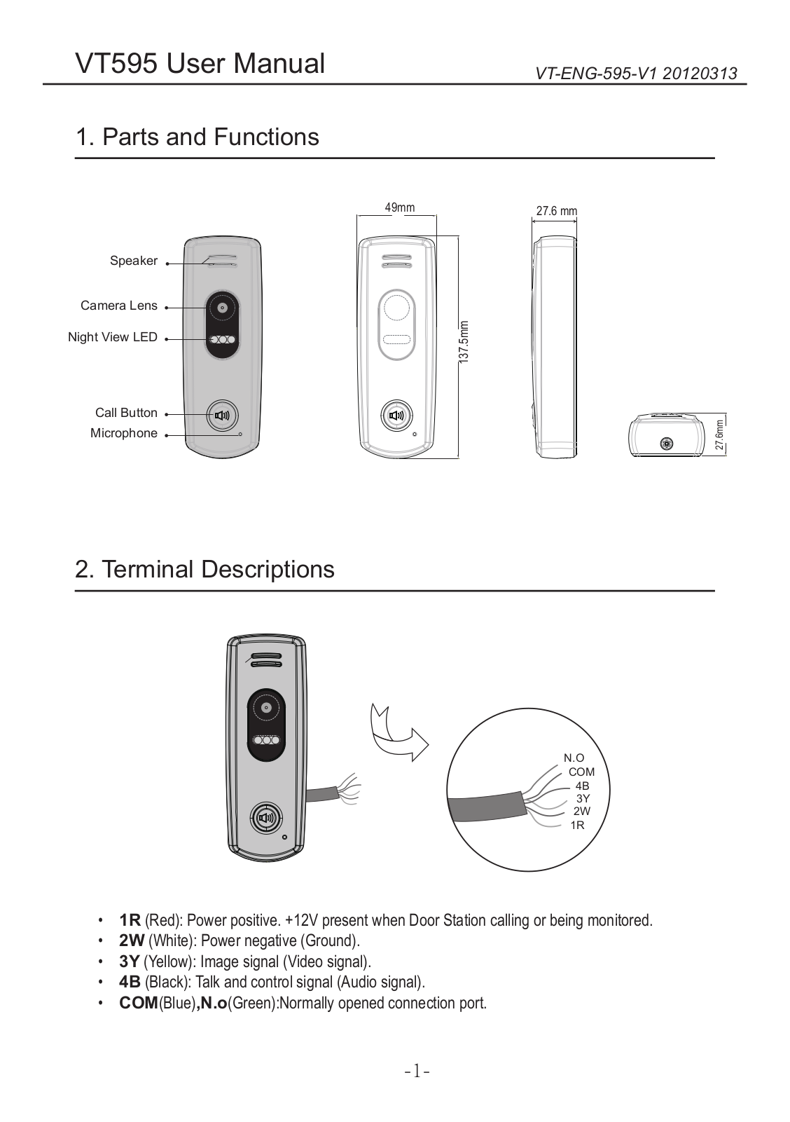 V-Tech VT595 User Manual