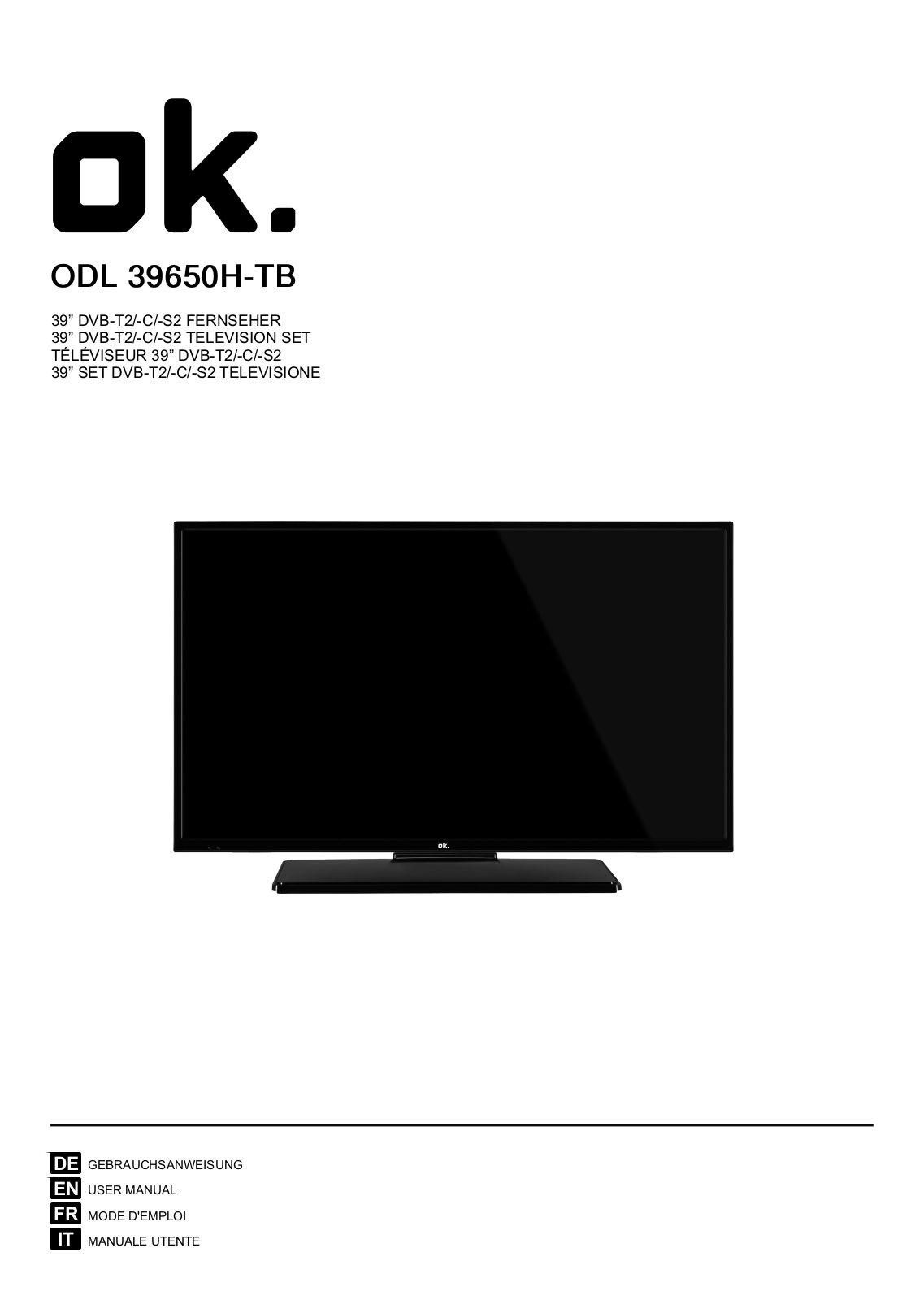 OK. ODL 39650H-TB User guide - ManualMachine.com