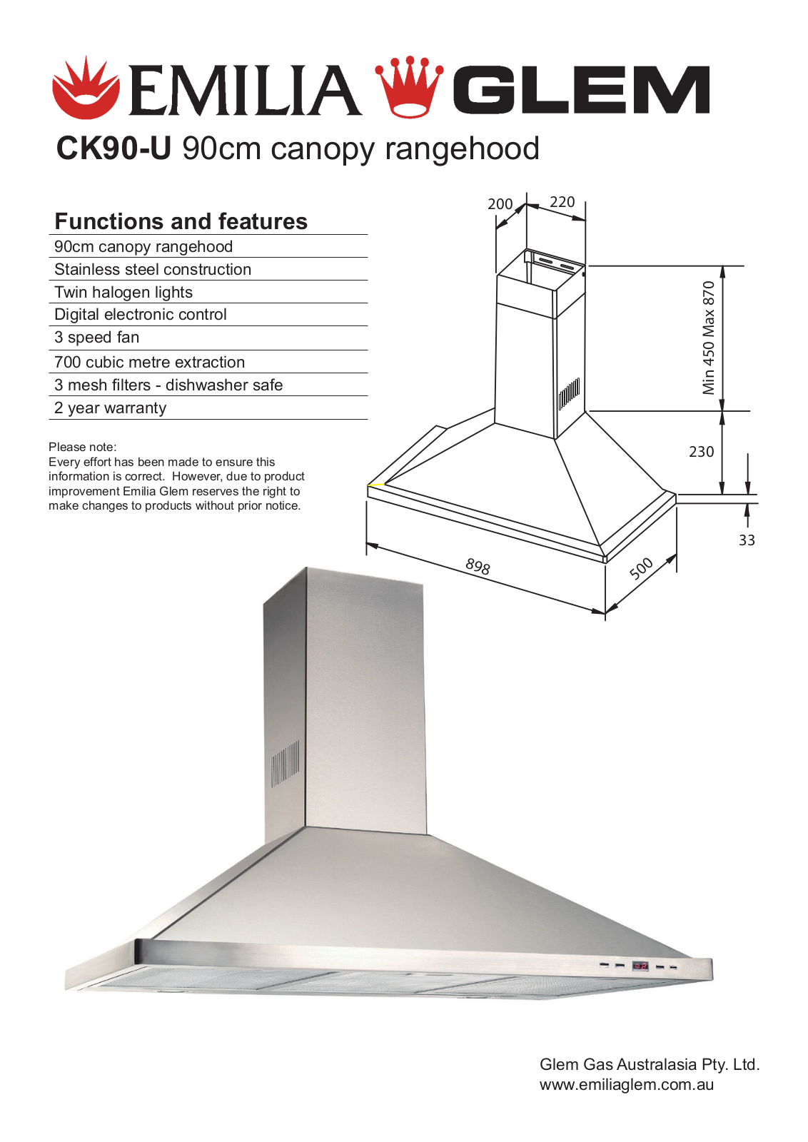 Glem CK90U, CK90-U User Manual