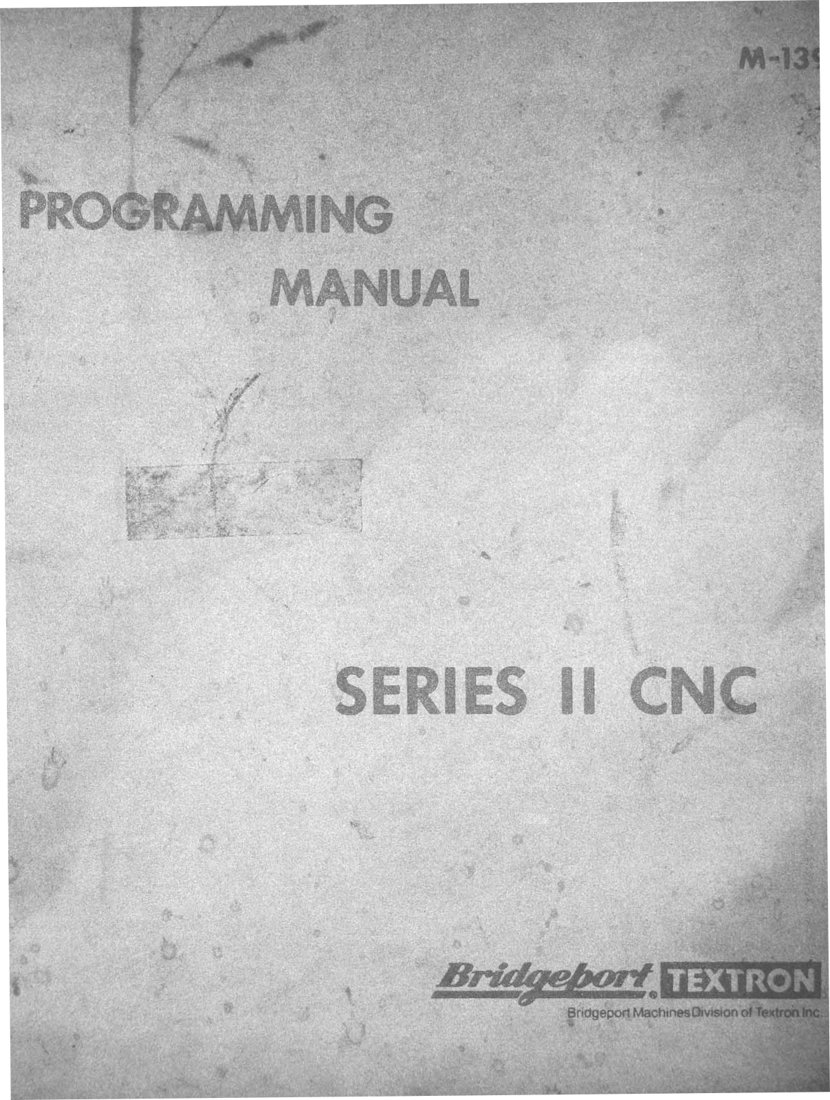 bridgeport M-139AII Programming Manual - ManualMachine.com