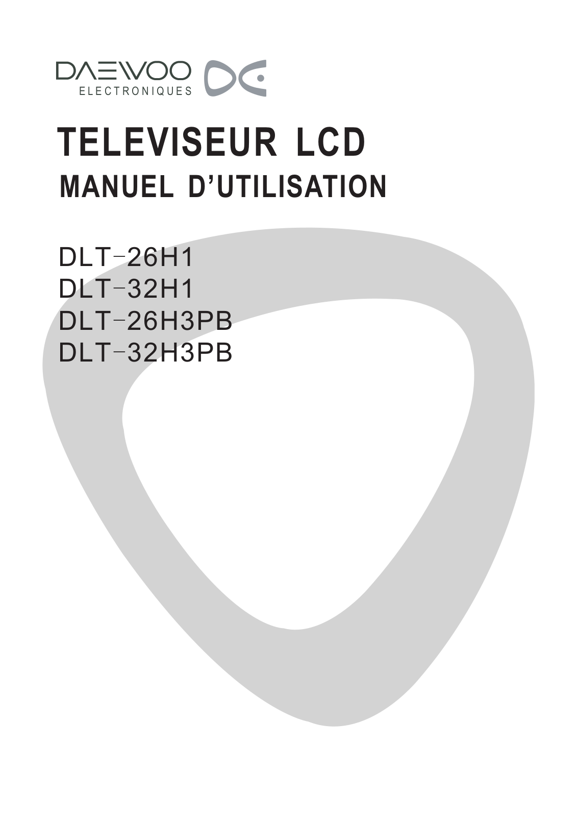 DAEWOO DLT-32H1, DLT-26H3PB, DLT-32C3FTB User Manual