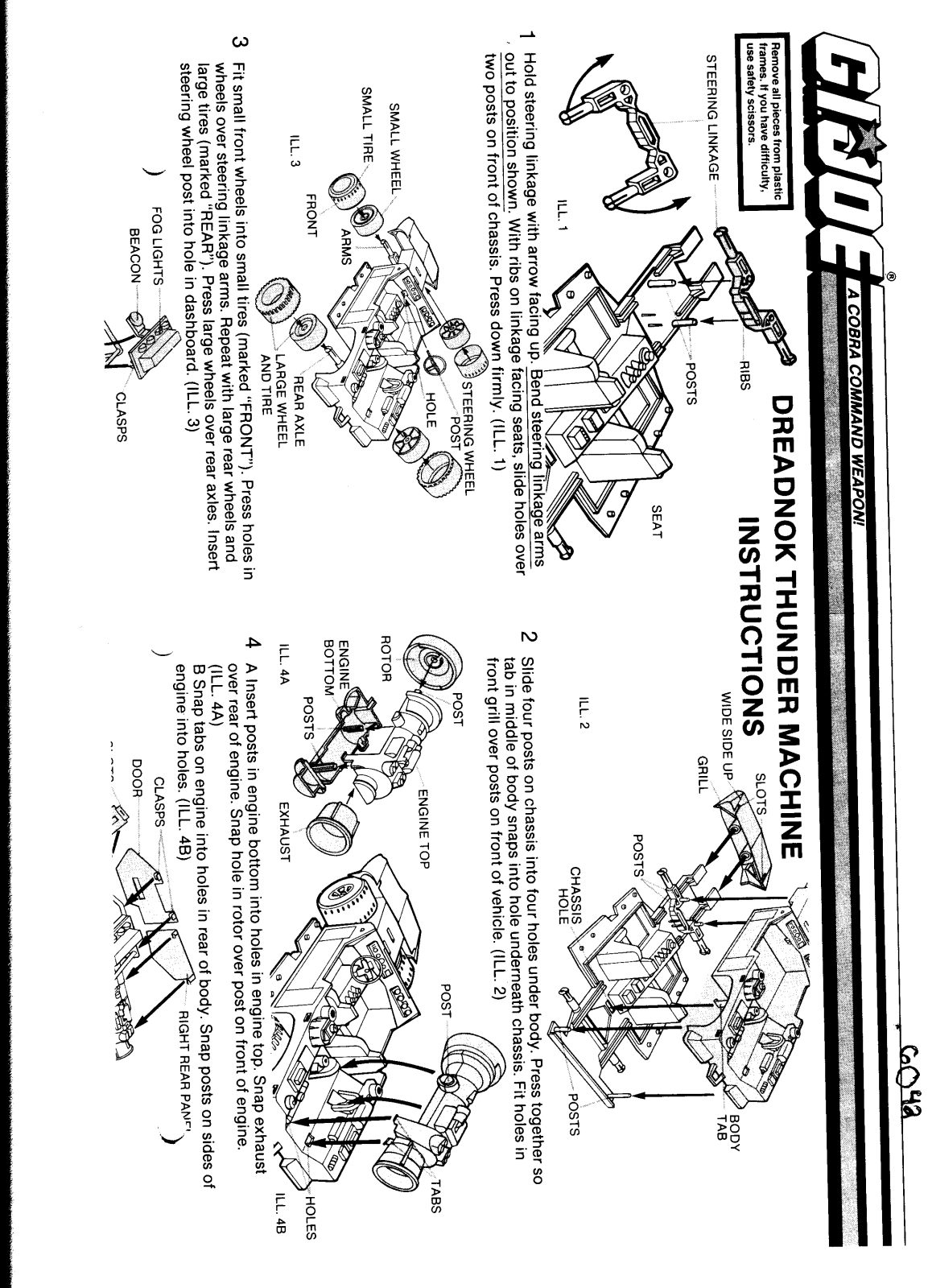 HASBRO GIJoe Thunder Machine User Manual