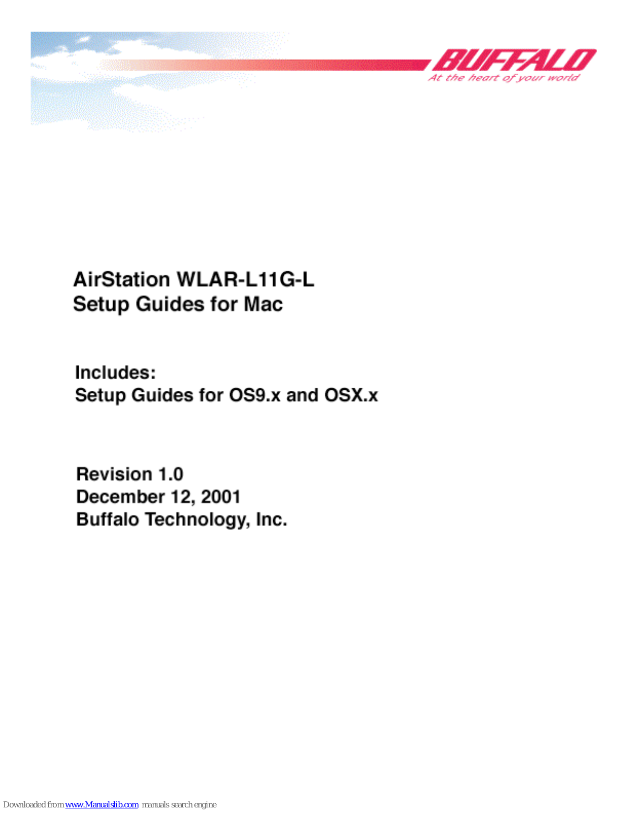 Buffalo AirStation WLAR-L11G-L Setup Manual