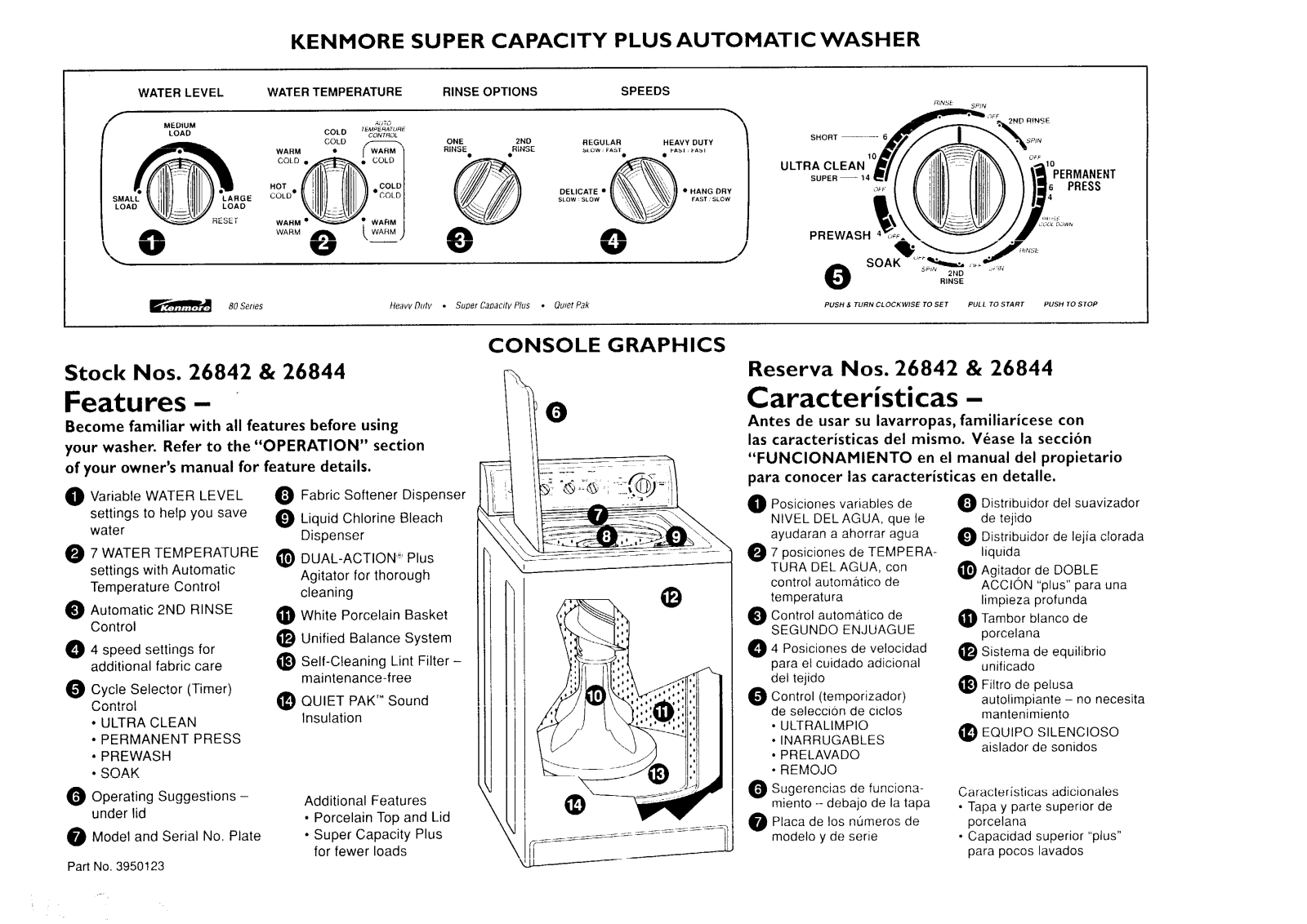 Kenmore 26844, 3950123, 26842 User Manual - ManualMachine.com