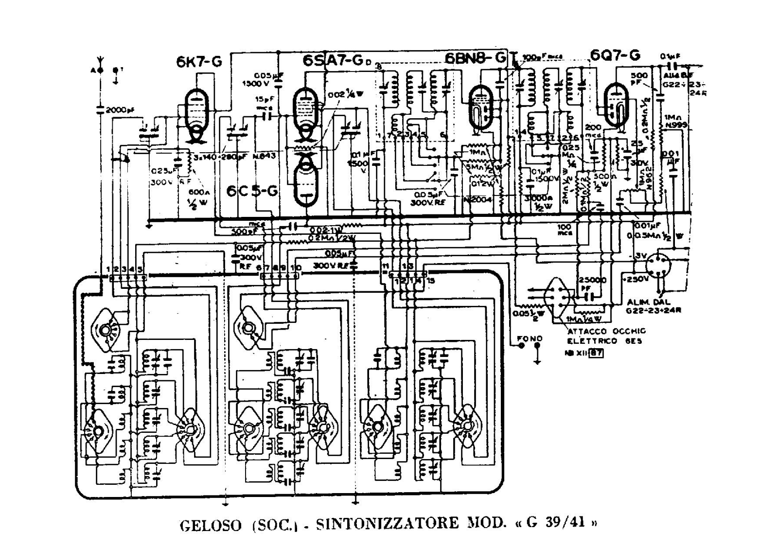 Geloso g39, g41 schematic