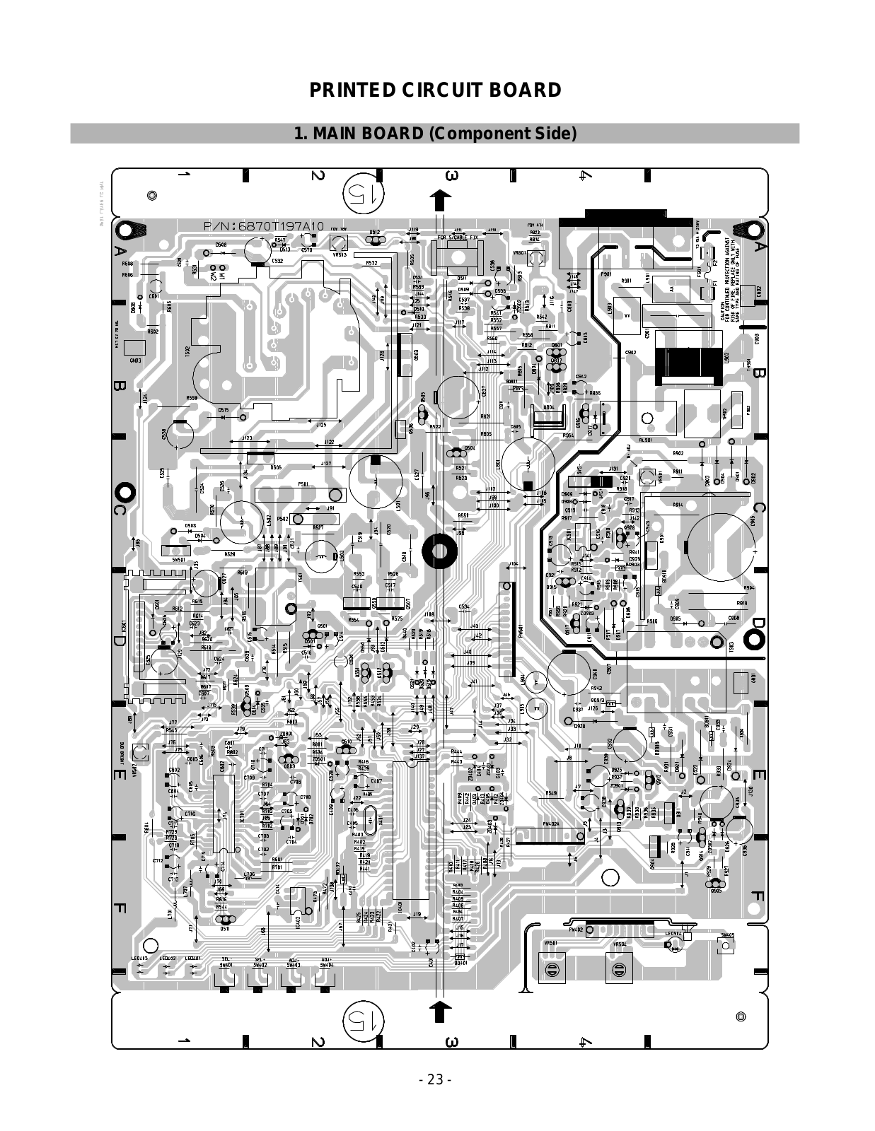 LG 520SI, CB550BN PRINTED CIRCUIT BOARD