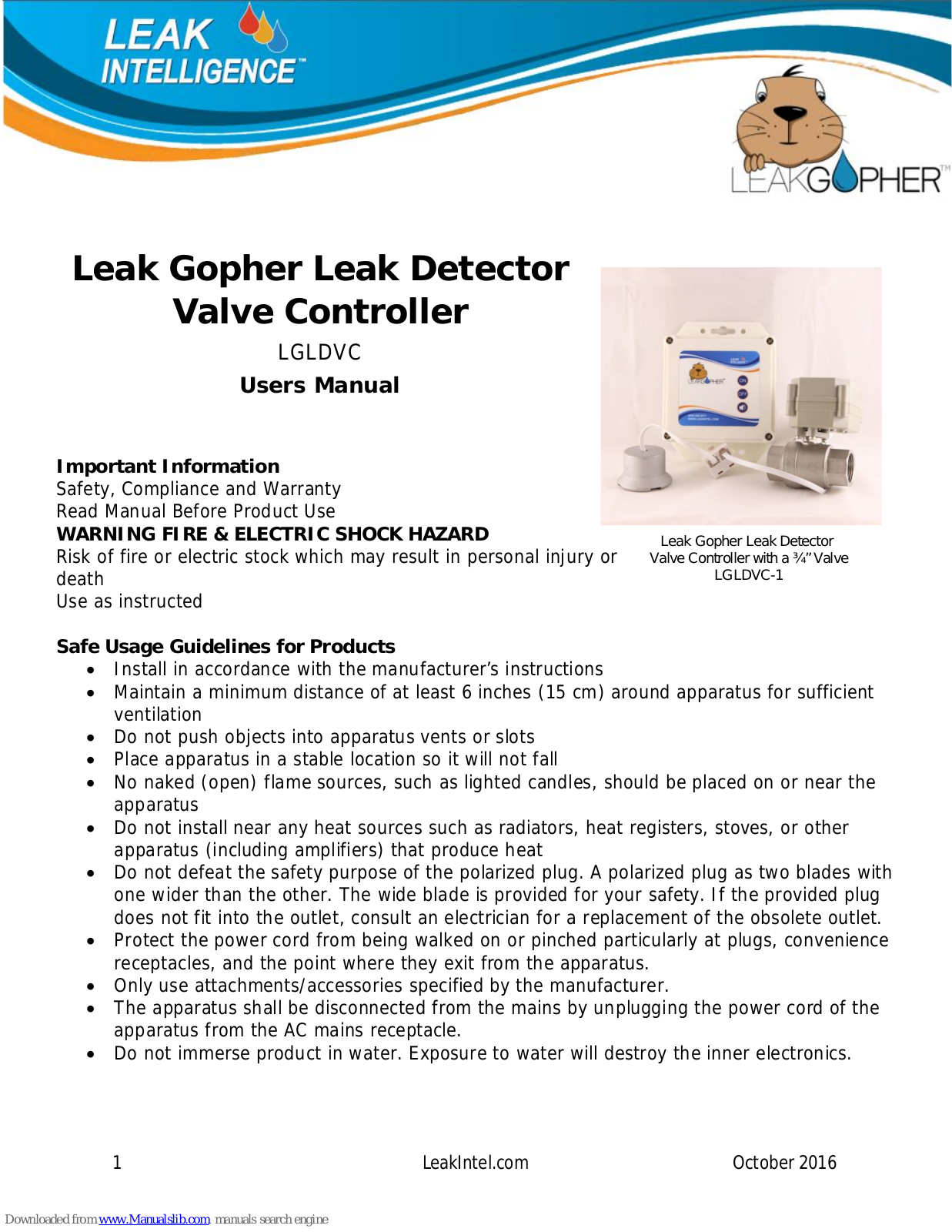 Leak intelligence Leak Gopher User Manual