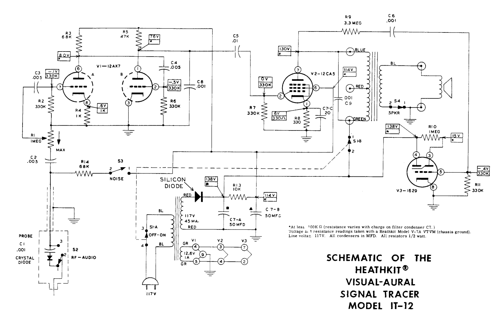 Heath Company IT-12 Schematic