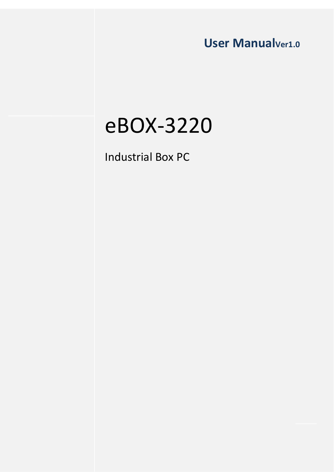 Nodka eBOX-3220, eBOX-3230 User Manual - ManualMachine.com
