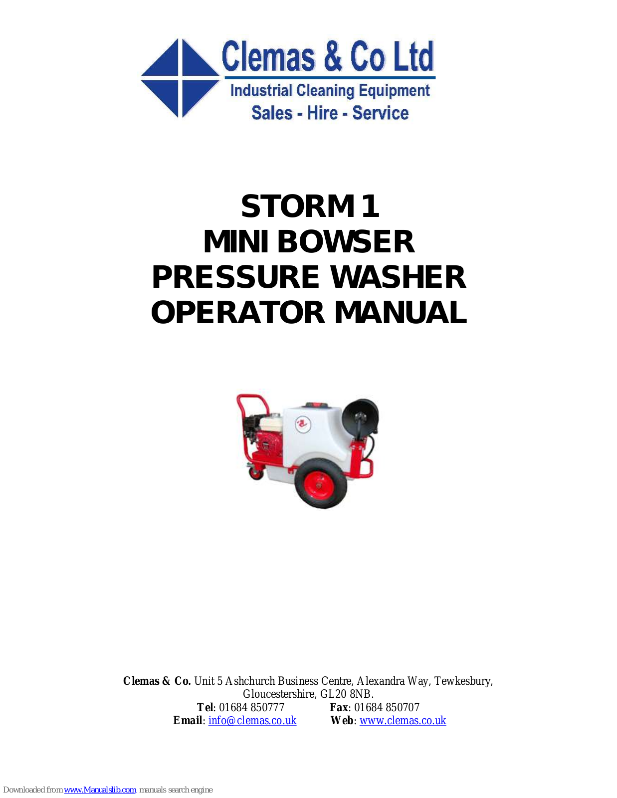 Clemas & Co STORM 1 Operator's Manual