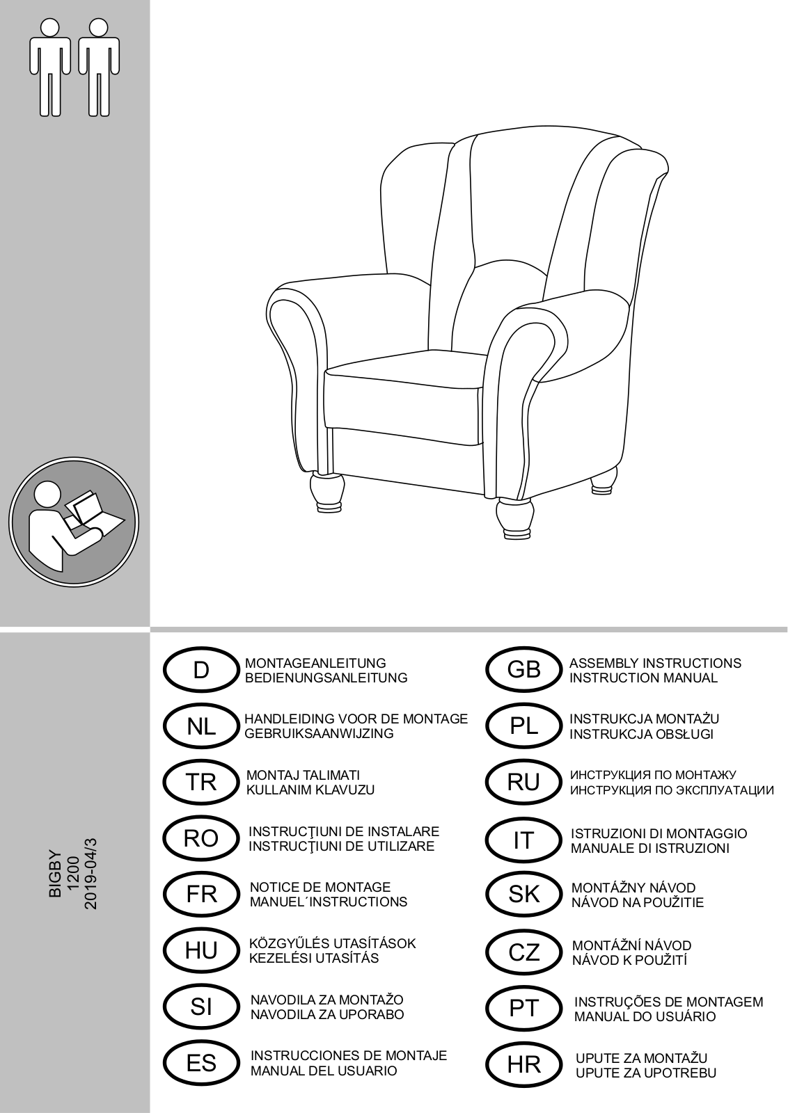 Home affaire BigBy Assembly instructions