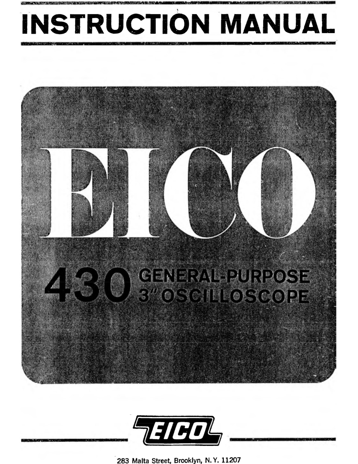 EICO 430 Service manual