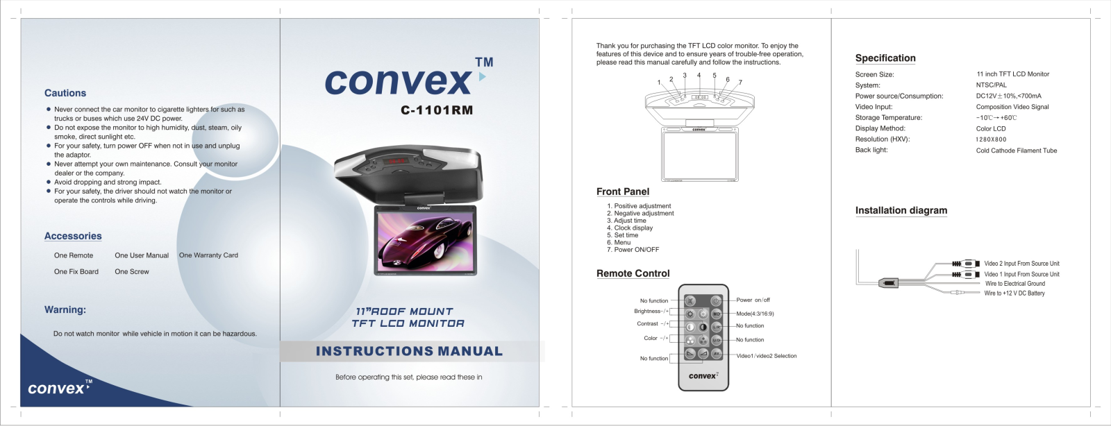 Convex C-1101RM User Manual