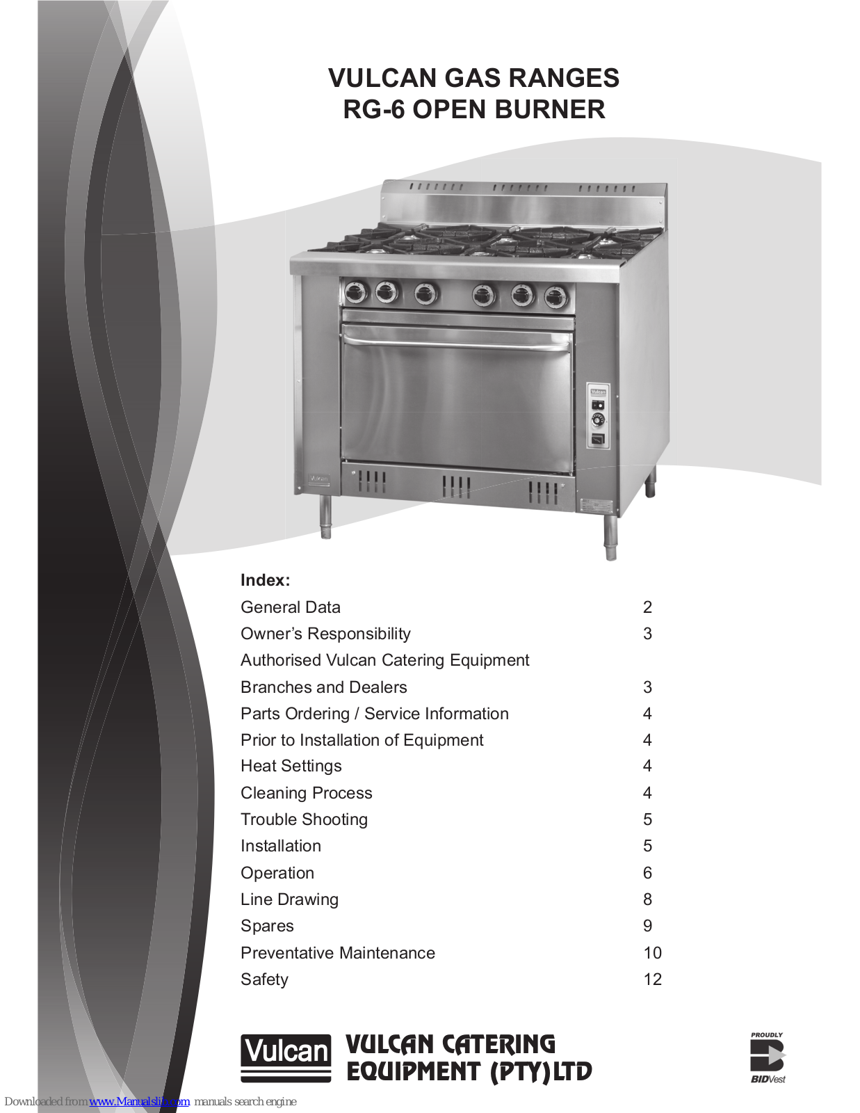 Vulcan-Hart RG-6 User Manual