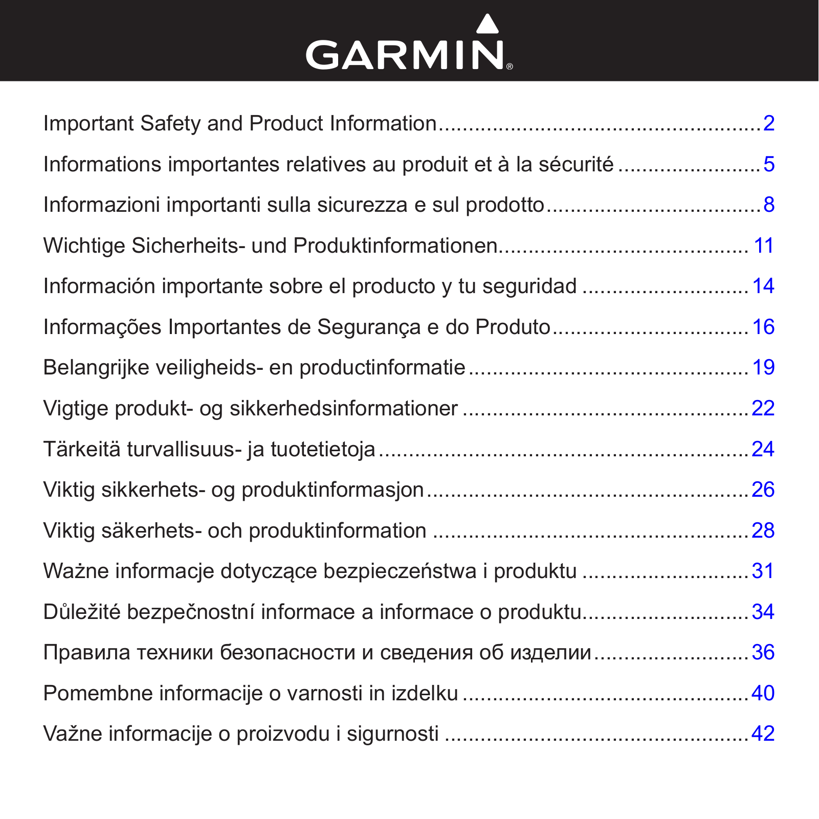 Garmin fenix, GPSMAP 64, GPSMAP 64s, Montana 600t, Monterra Product Information