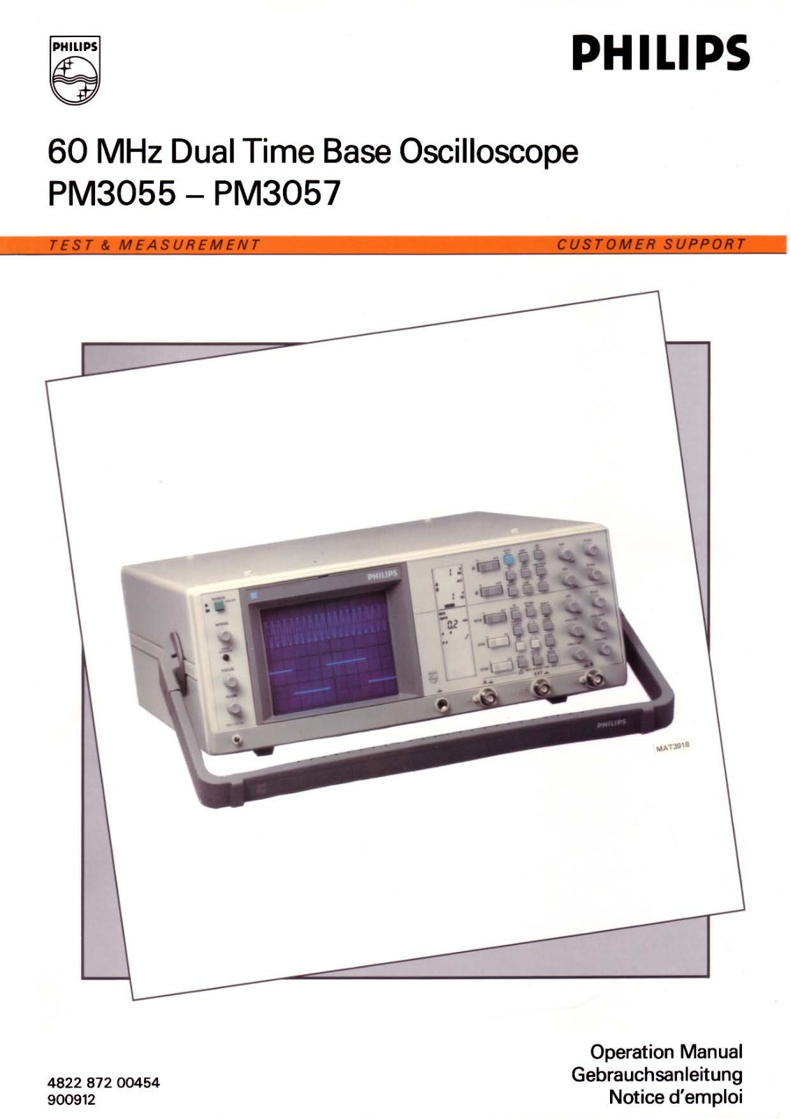 Philips PM3057, PM3055 User Manual