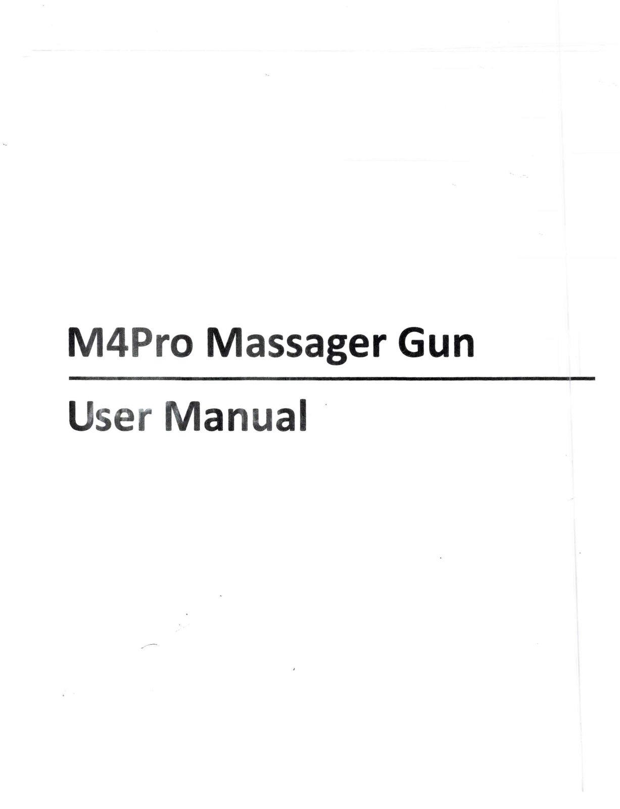 Dahoda M4Pro Massage Gun User Manual