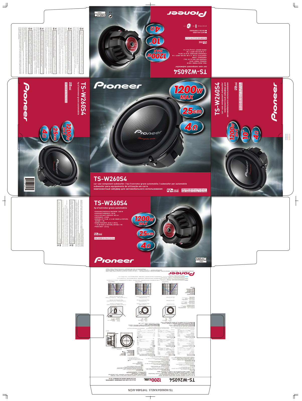 PIONEER TS-W260S4 User Manual