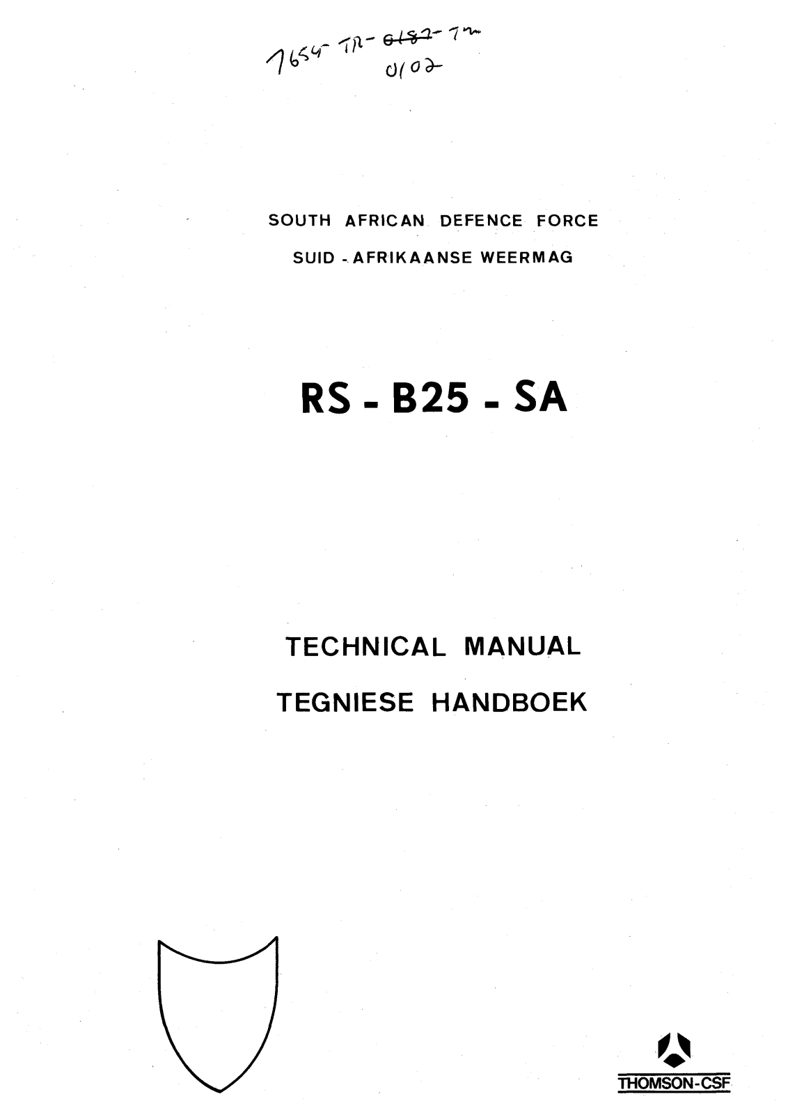 Thomson CSF_RS-B25-SA_TRC-300 Service manual