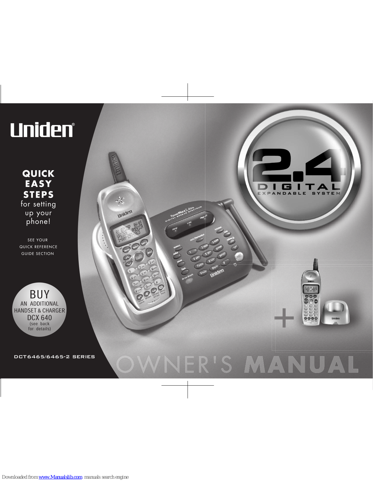 Uniden DCT6465 Series, DCT6465-2 Series Owner's Manual