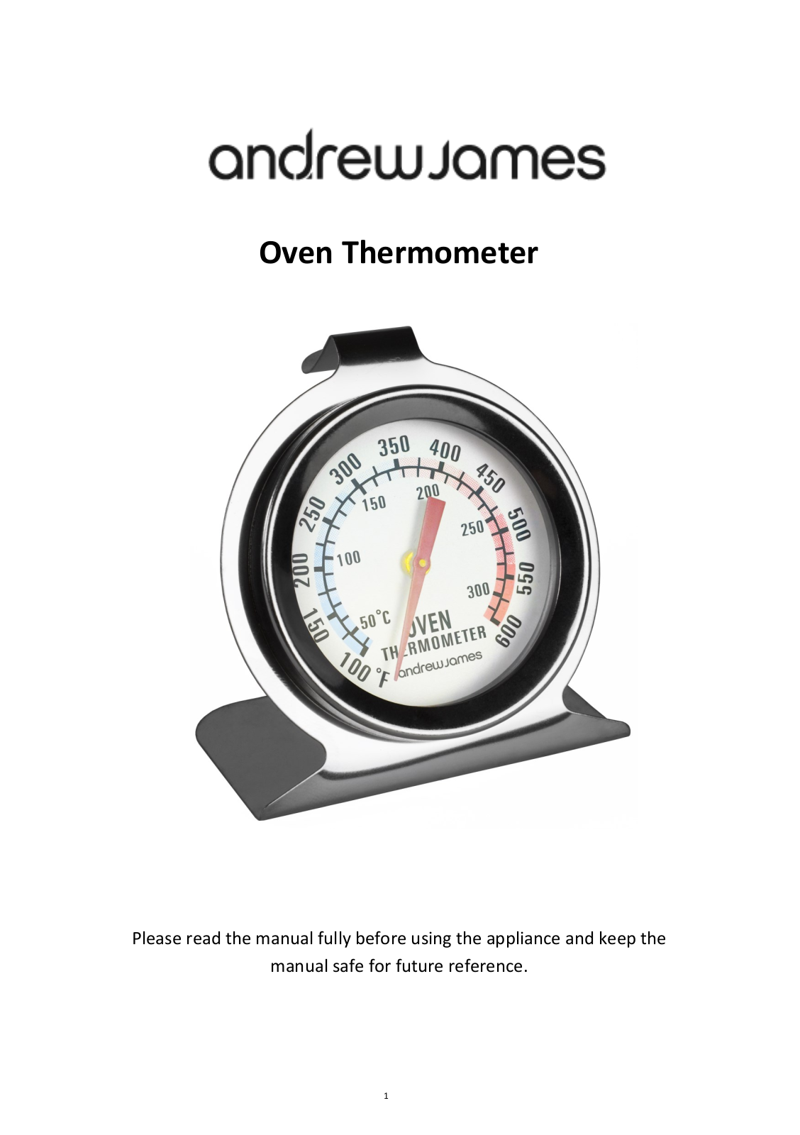 Andrew James Oven Thermometer User Manual