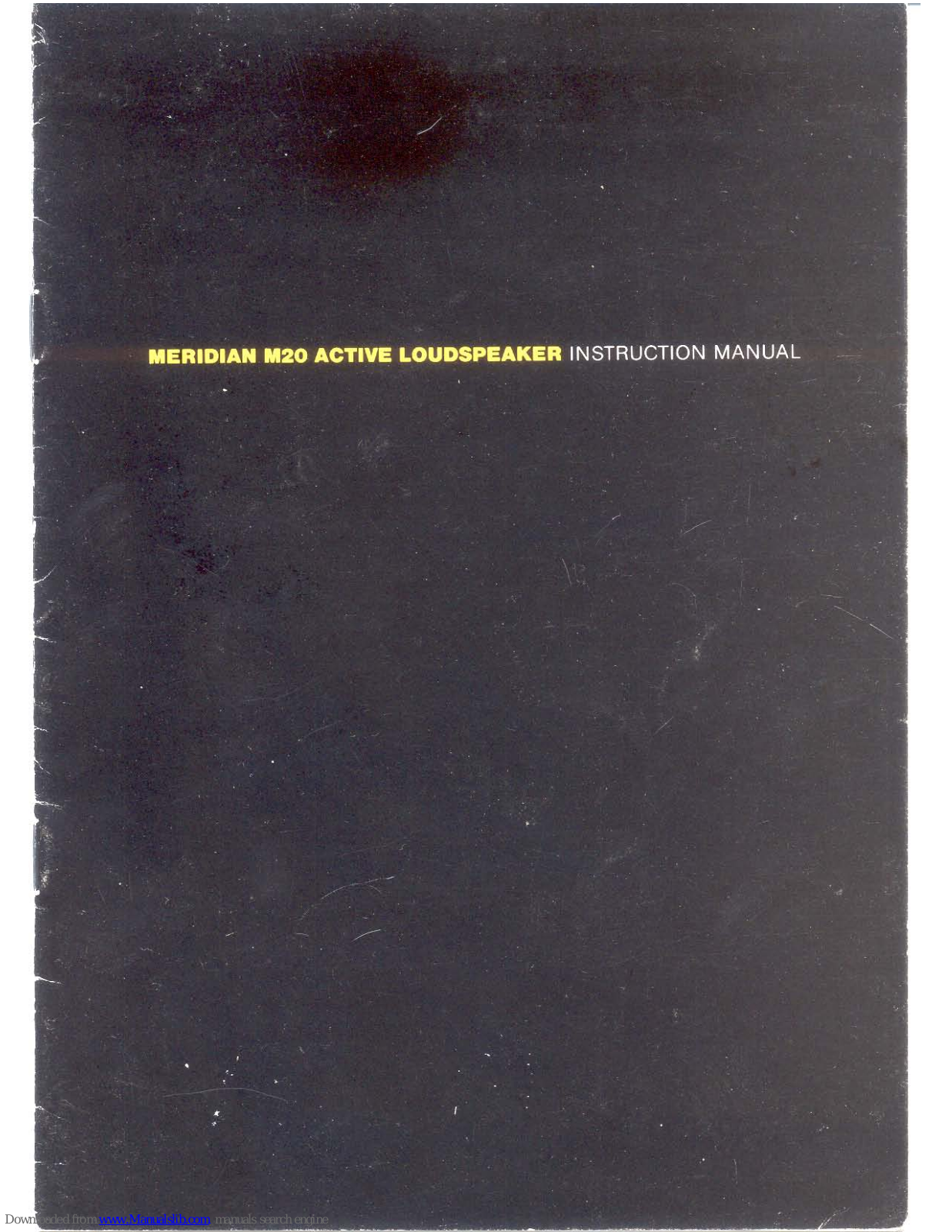 Meridian M20 Instruction Manual