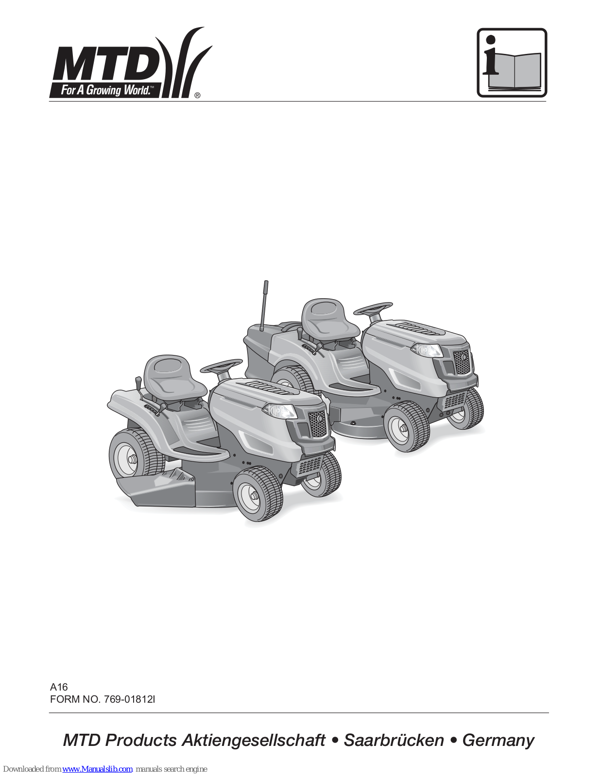 MTD LN 175 H Operating Instructions Manual