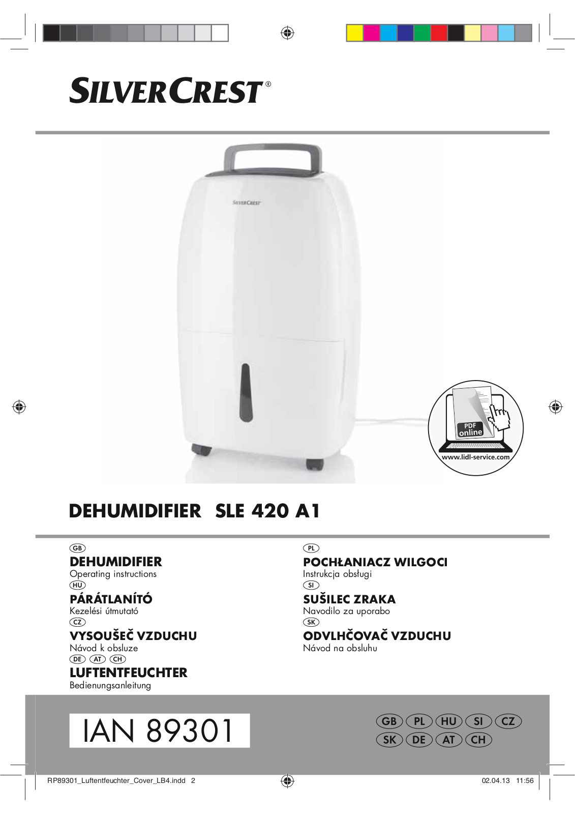 Silvercrest SLE 420 A1 User Manual