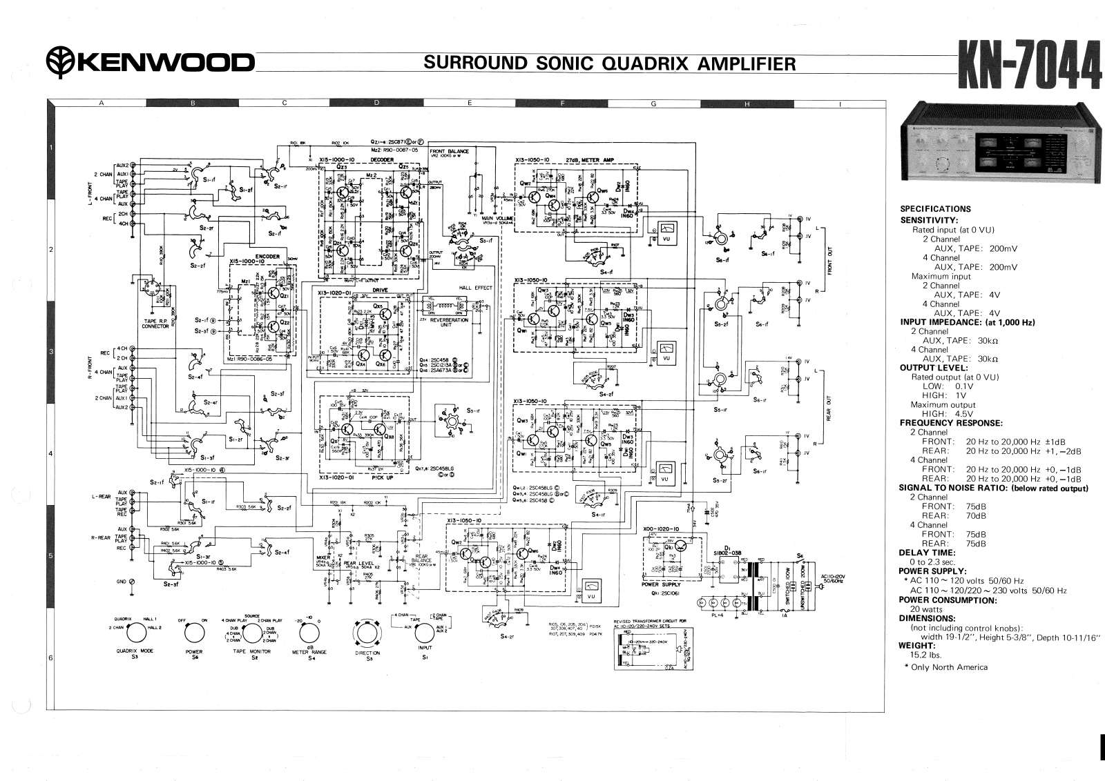 Kenwood KN-7044 Schematic