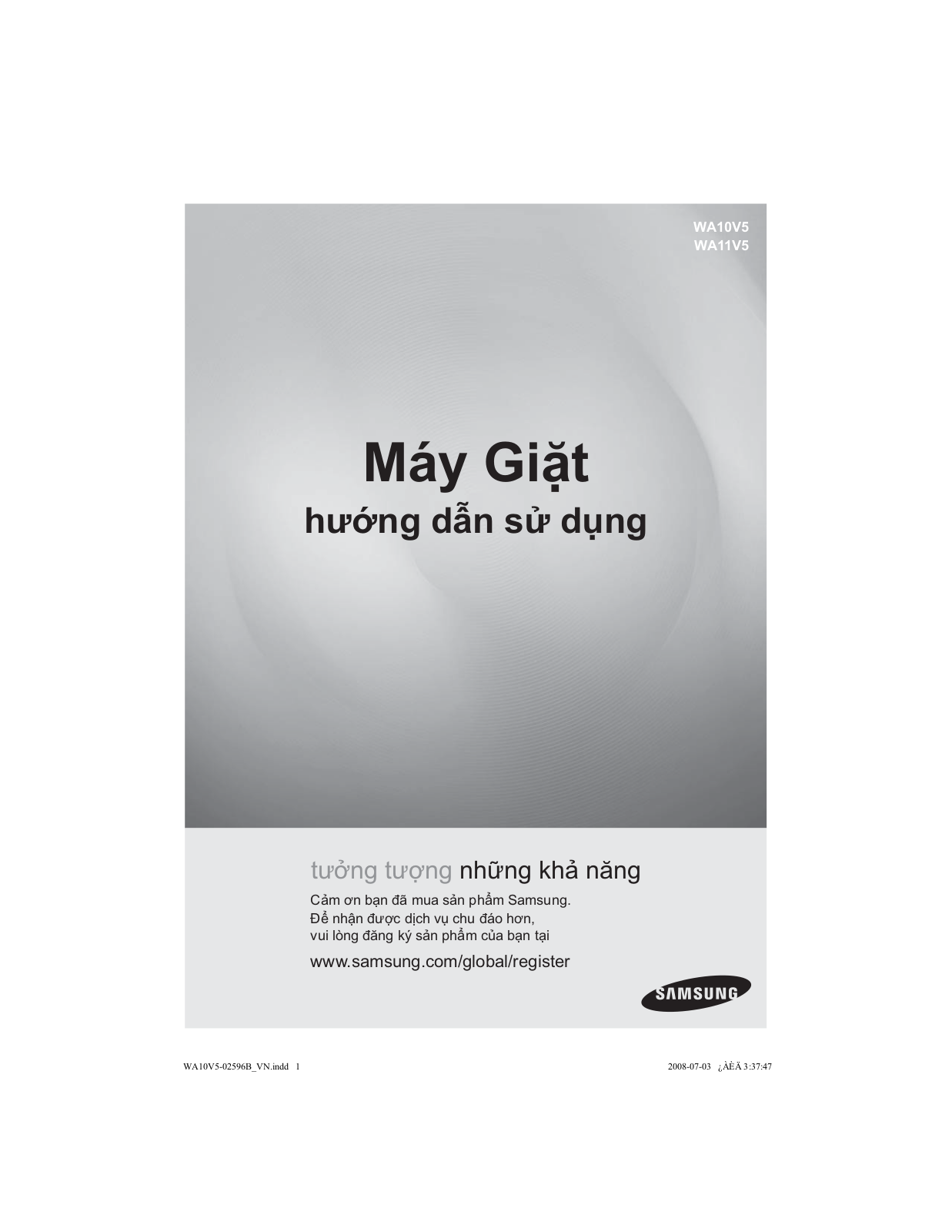 Samsung WA10V5 User Manual