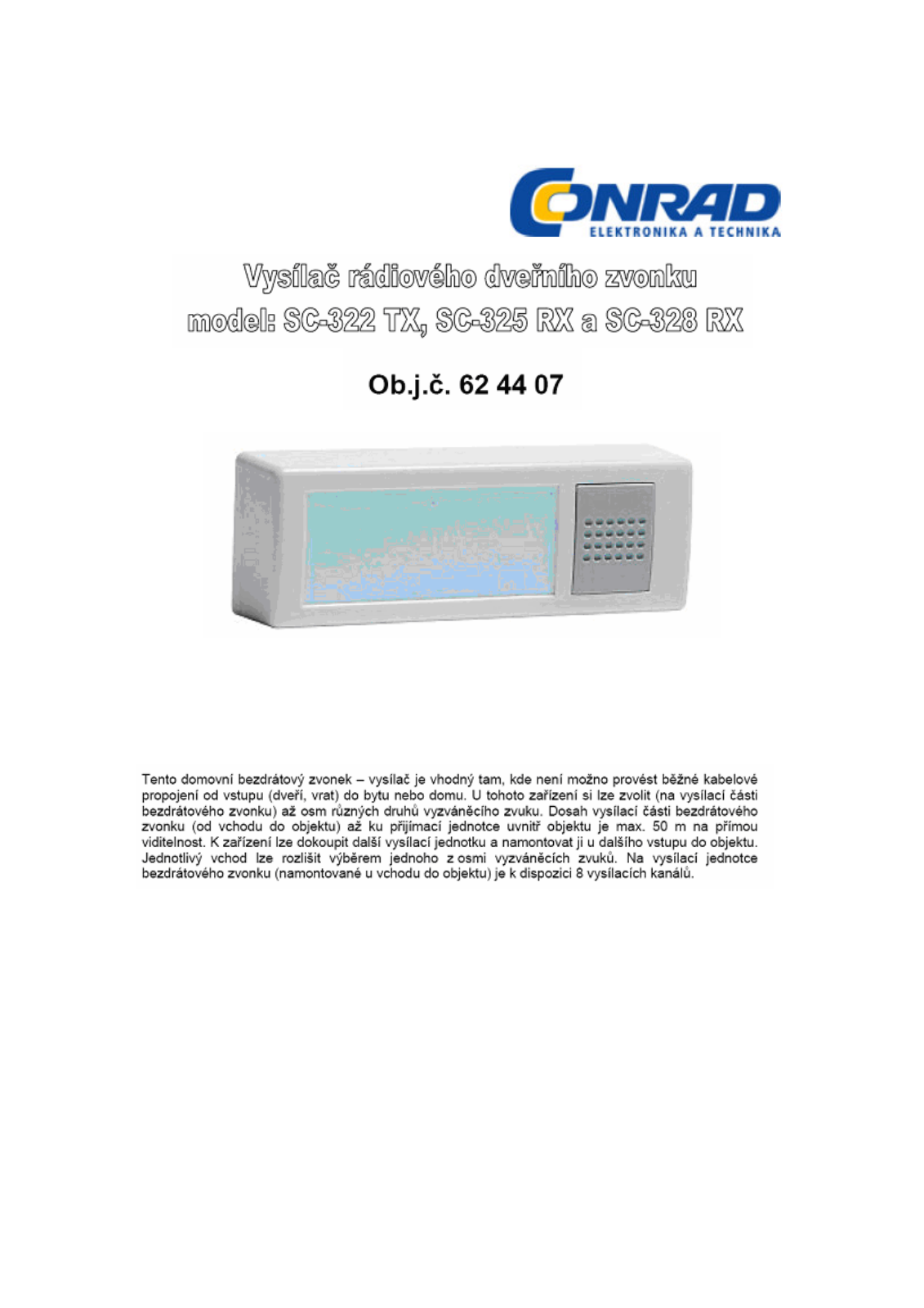 m-e modern-electronics 62 44 07 Operating Instructions