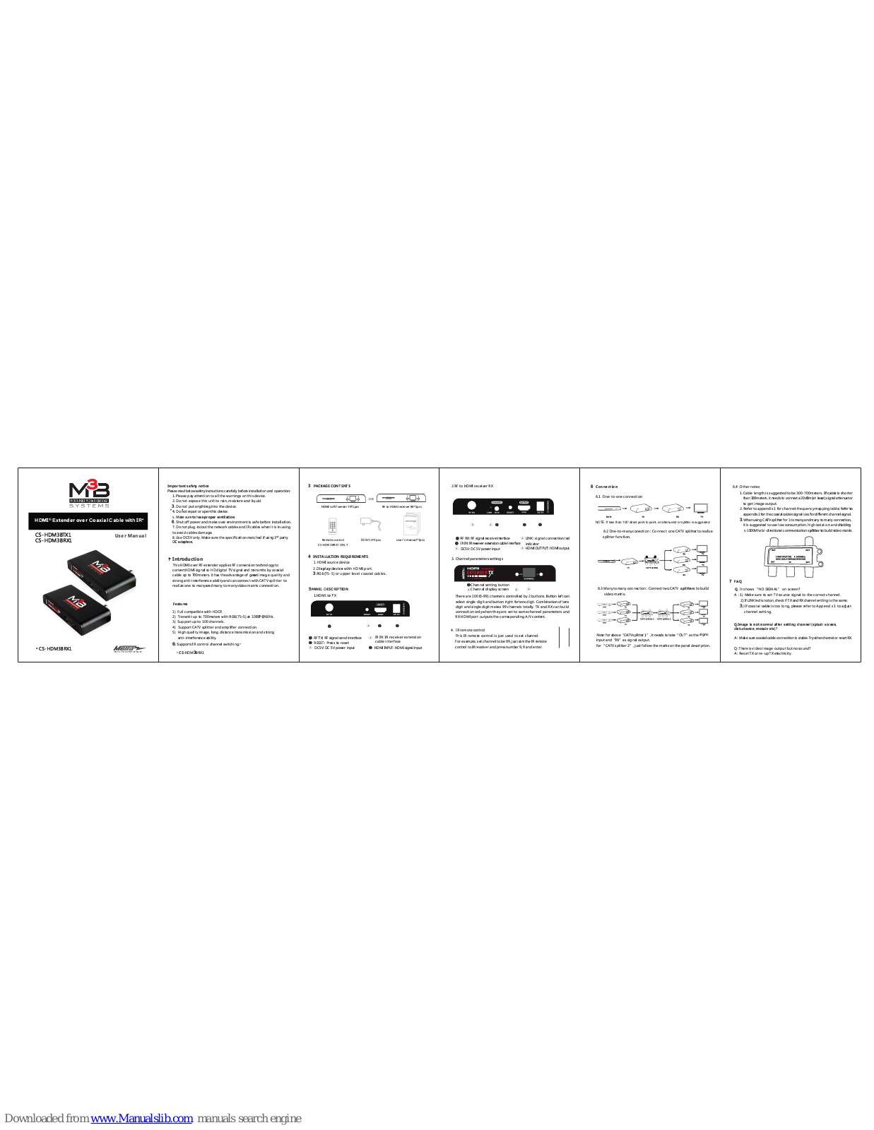 Metra Electronics CS-HDM3BTX1, CS-HDM3BRX1 User Manual