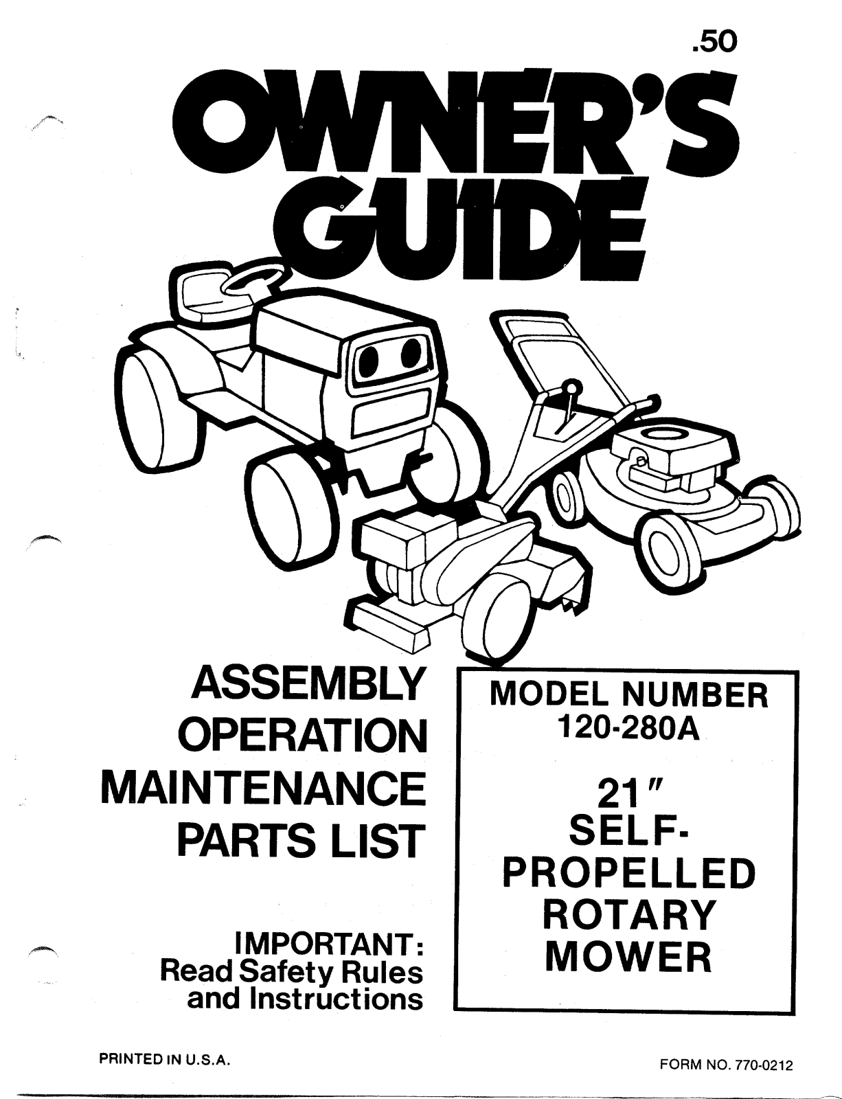 MTD 120-280A User Manual