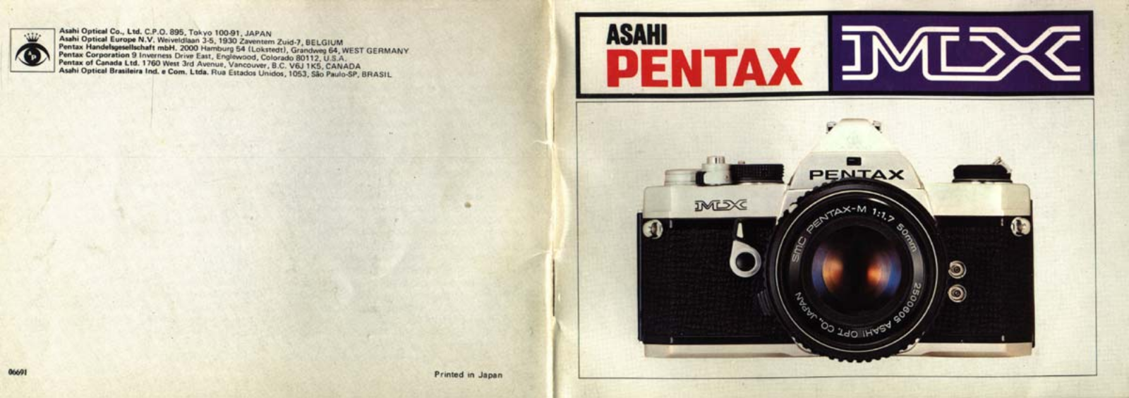 Pentax MX Instruction Manual